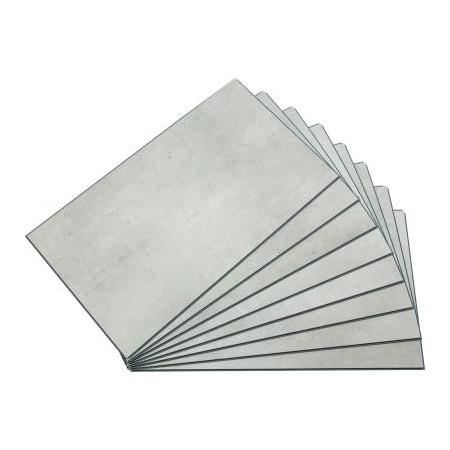 Acoustic Ceiling Products Palisade 25.6"L x 14.8"W Vinyl Wall Tile, Frost Nickel, 8 Pack 53002
